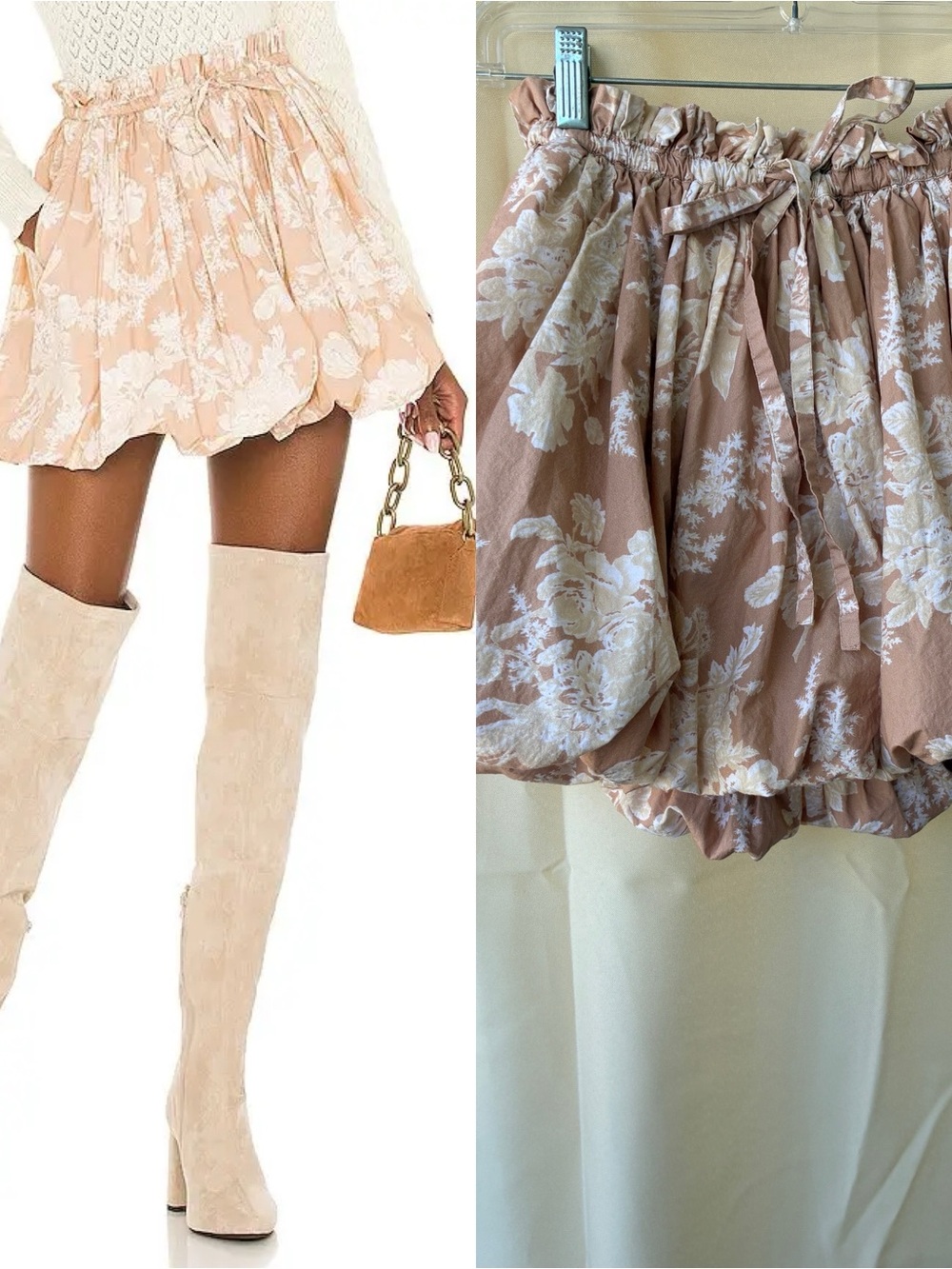 LOVE SHACK FANCY X REVOLVE CHEYENNE SKIRT IN ESPRESSO FOAM